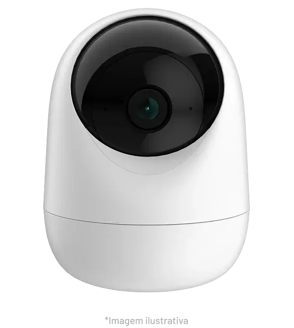 Câmera inteligente Olli 360° com rotação e monitoramento
