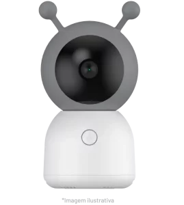 Câmera Olli Baby com design infantil para monitorar o quarto do bebê