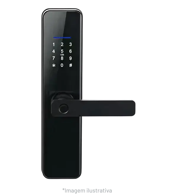 Fechadura inteligente Olli com teclado numérico e acesso sem chave