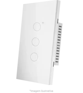 Interruptores touch Olli de 1, 2 e 3 canais para iluminação