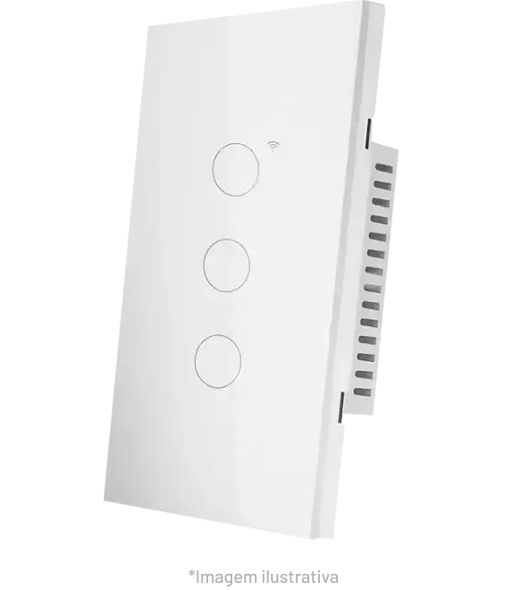 Interruptores touch Olli de 1, 2 e 3 canais para iluminação