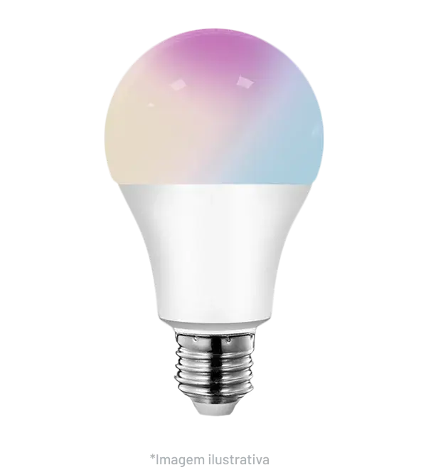 Lâmpada inteligente Olli com cores RGB e controle pelo app