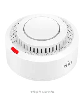 Sensor de fumaça Wi-Fi Olli com sirene interna para alertas de incêndio